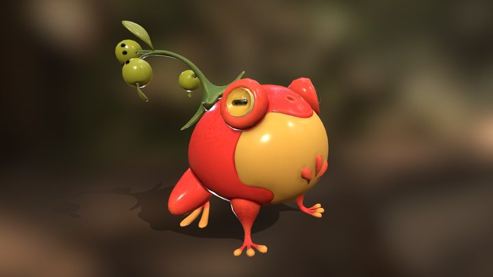 Tomatoad - Cute Creature Workshop 3D Model