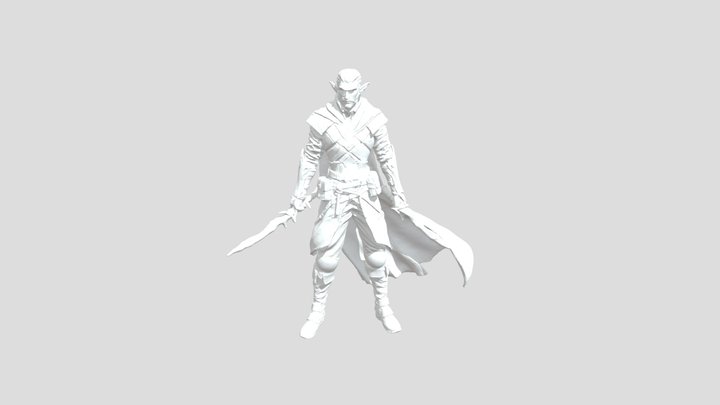 Shadowblade Elf 3D Model