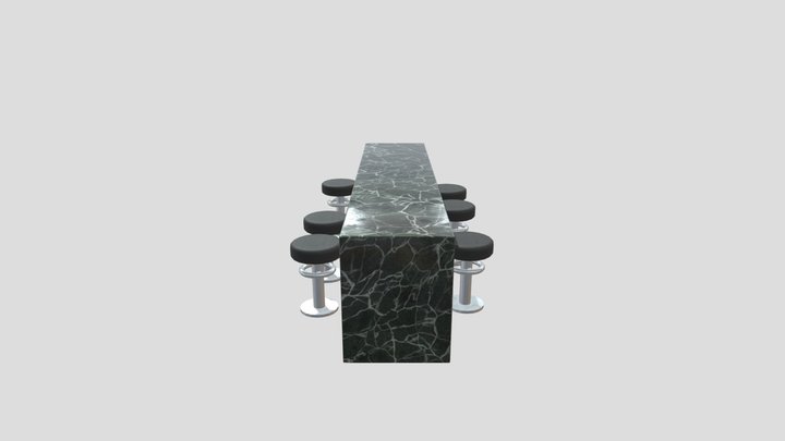 Dinner Table 3D Model