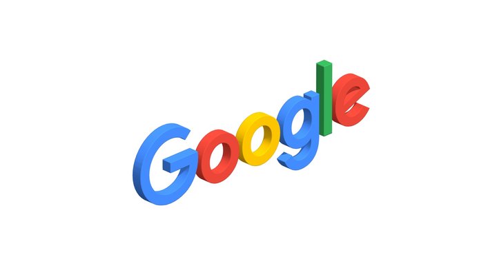 Google Logo 3D Model 3D Model