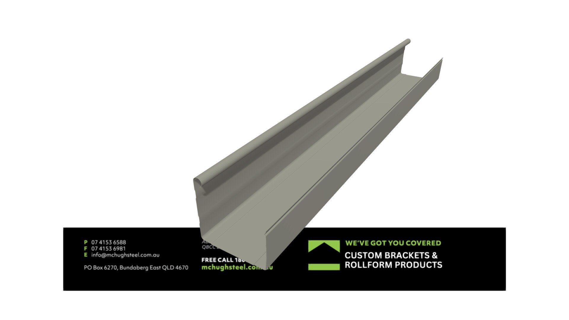 SQGGU Squareline Gutter Colorbond Gully - 3D model by mchughsteel ...