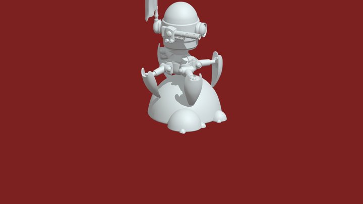 Mini Sentry Bot 3D Model