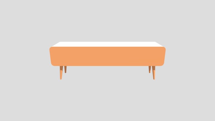 TV Table 3D Model