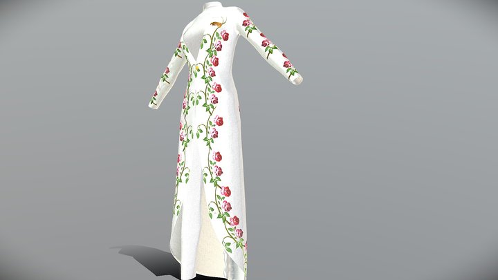 طرح گل و طاووس 3D Model