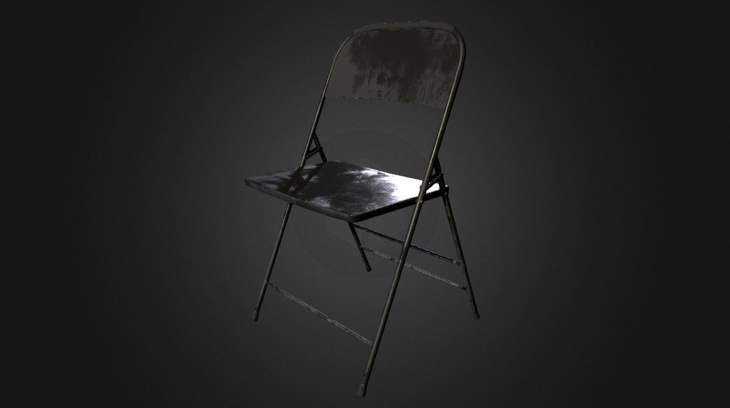 Simple metal foldable chair