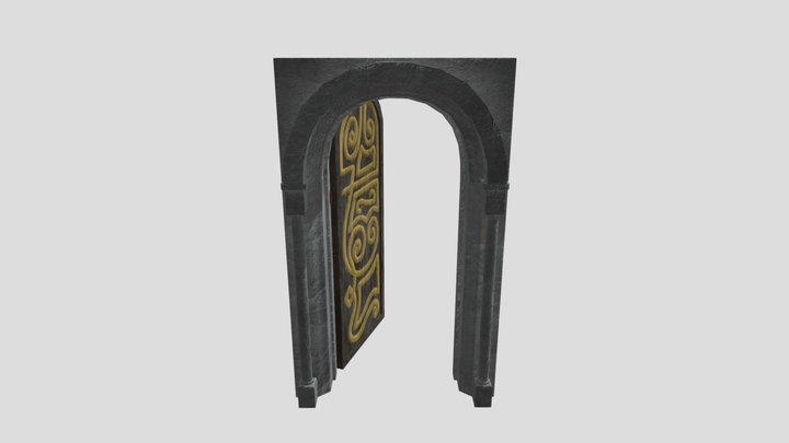 Doorway 1 (Door included) 3D Model