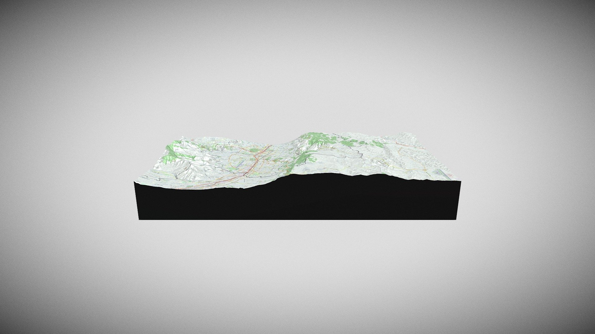 Medellín street map — Sketchfab embed 3D viewer