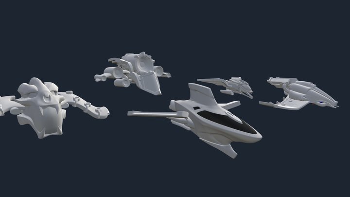 Starlight Brigade | Brigadier Ships 3D Model