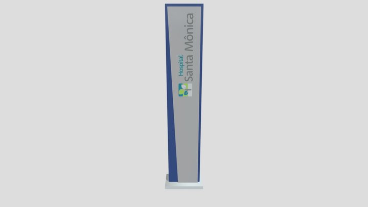Totem Hospital Santa Mônica versão 6 3D Model