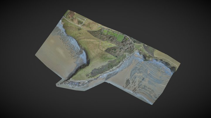Dunraven bay, South Wales, Terrain 3D Model