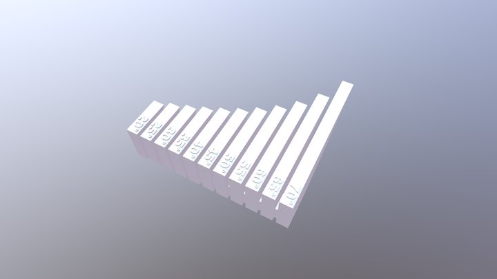 Overhang Test 3D Model