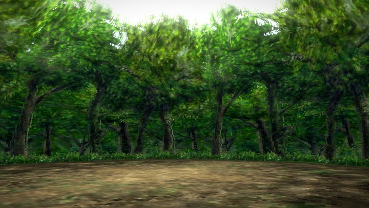 Final Fantasy VIII battle stage a0stg105 3D Model