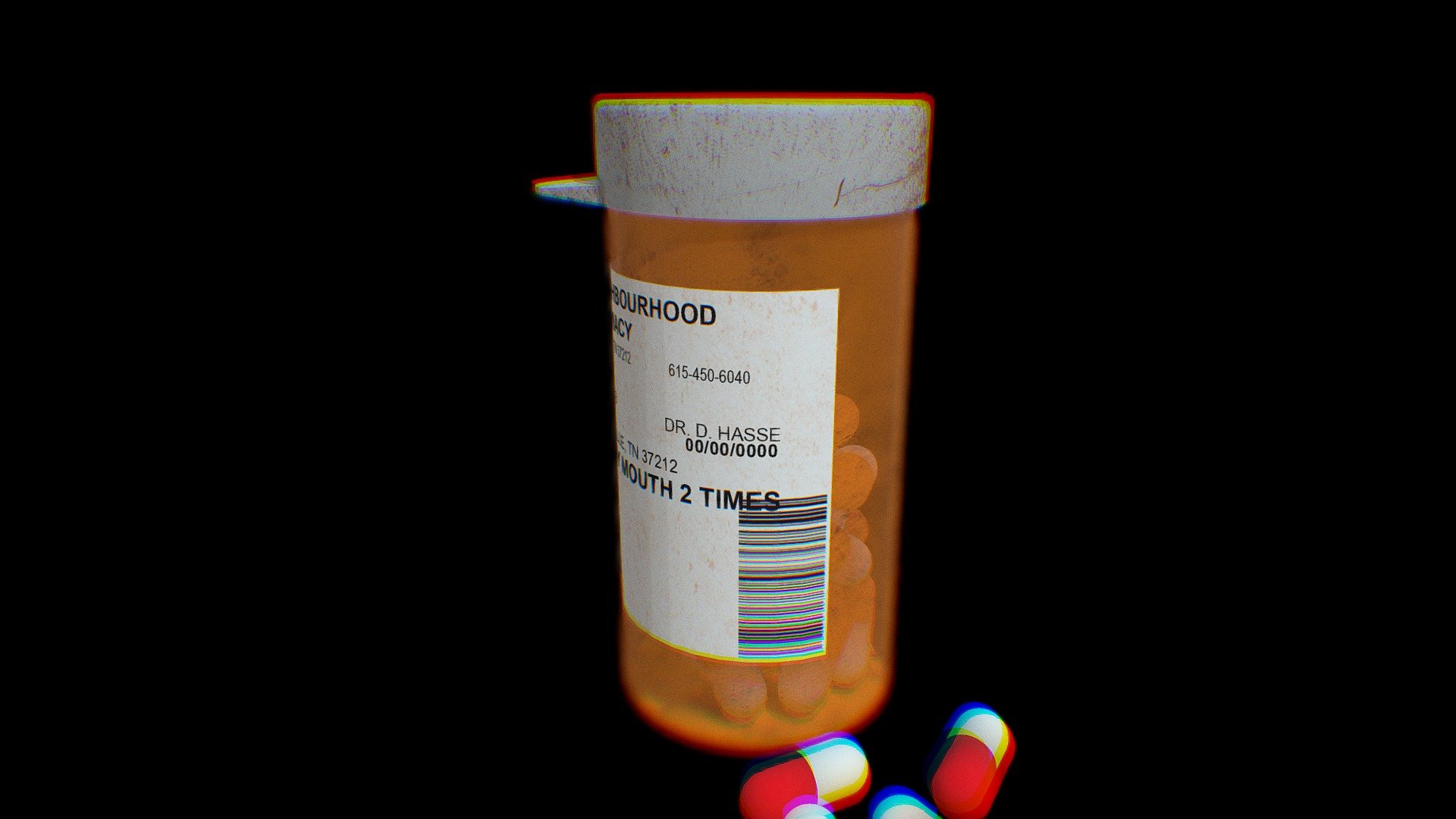 Pill Bottle Download Free 3D model by stfuaahil