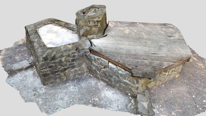 Stone Fountain 3D Model