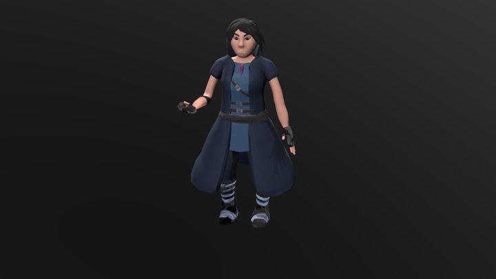 Lucy Hawkeye FBX 3D Model