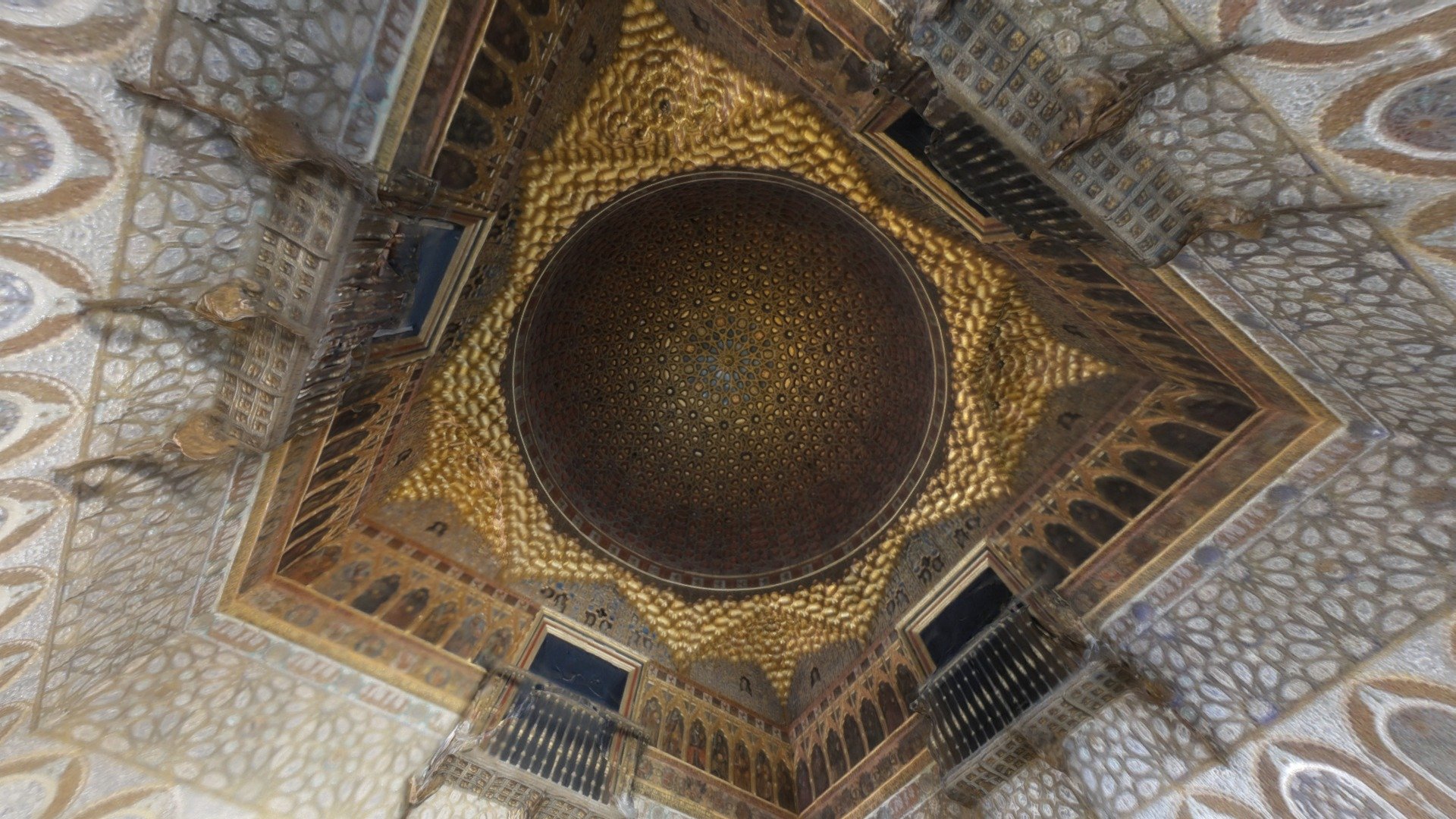 Hall of Ambassadors, Alcázar of Seville, Spain — Sketchfab embed 3D viewer