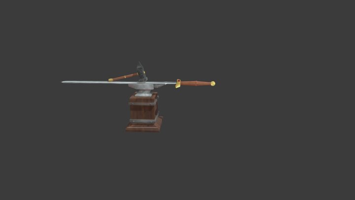 Sword, Hammer, & Anvil 3D Model