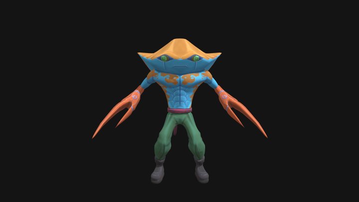 Crab Man 3D Model