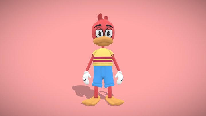 Duck Toon 3D Model