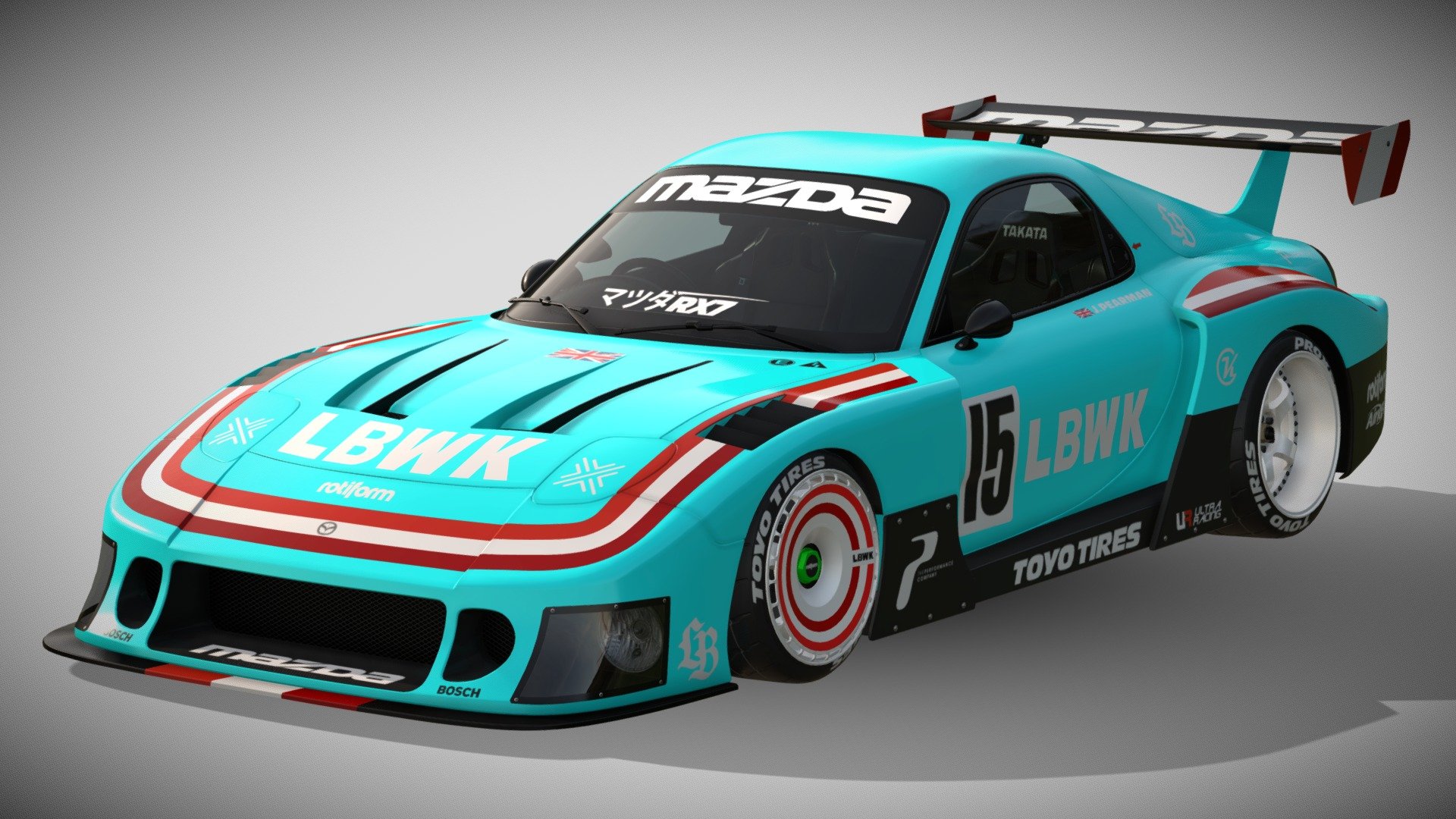 2023 LB☆SUPER SILHOUETTE MAZDA FD3S RX-7 - Download Free 3D model