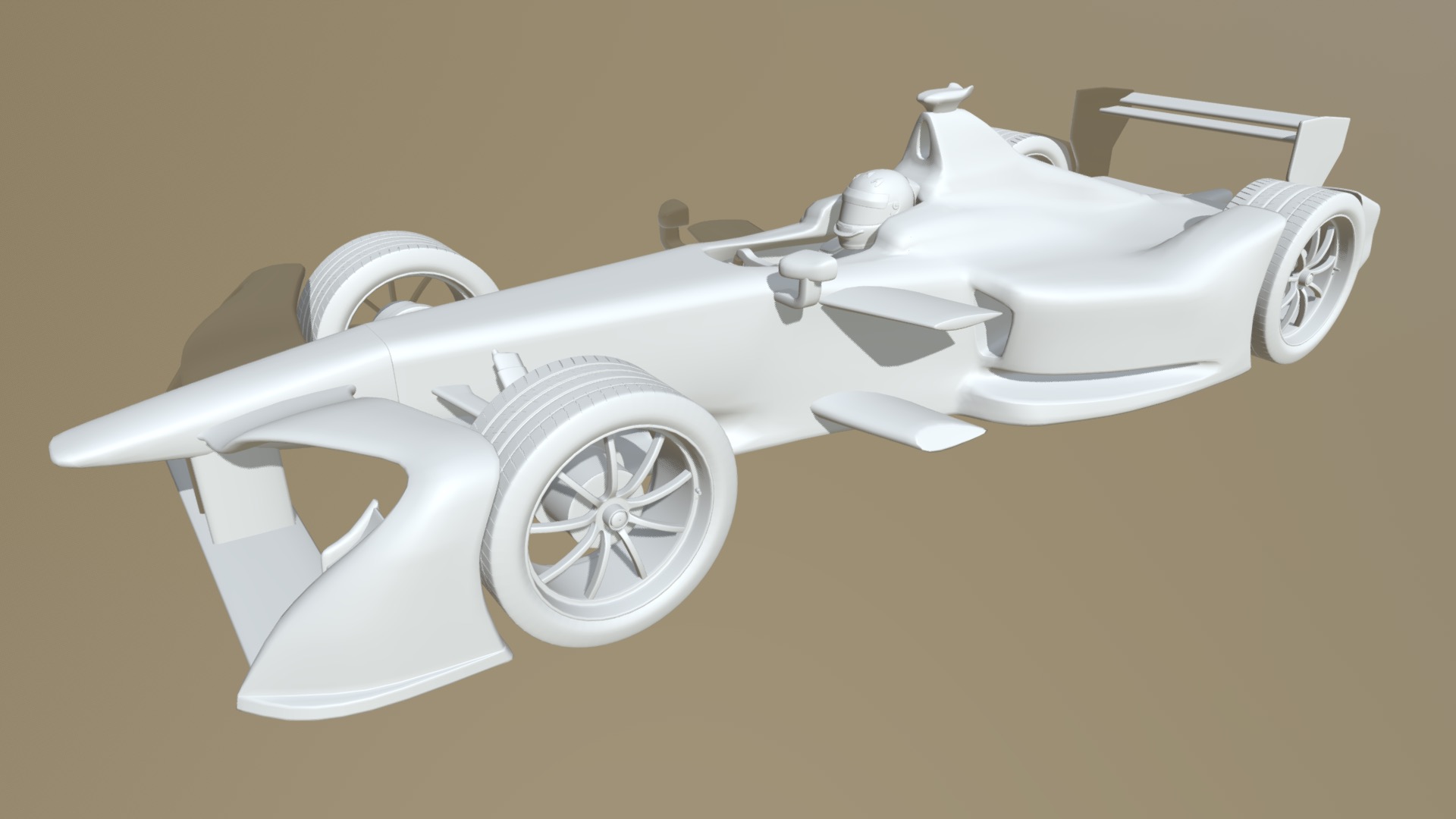 3D model FE2018 - This is a 3D model of the FE2018. The 3D model is about a white car with a white background.