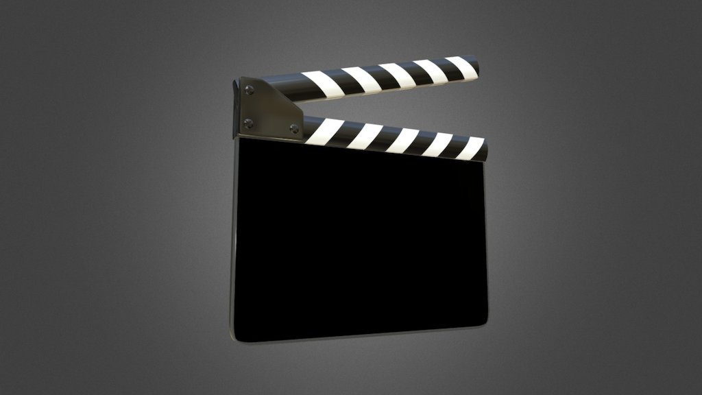 Film Clapperboard Free 3D Model - Download Free 3D model by Quince