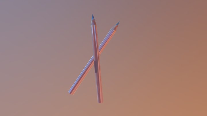 연필 3D Model