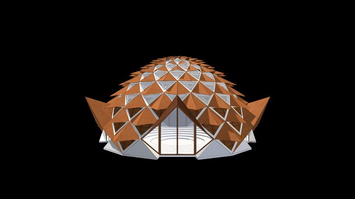 Pine Cone Meditation and Yoga Center 3D Model