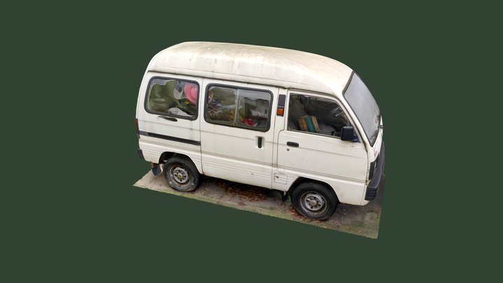 SUZUKI Super Carry 1000 4 cyl Microvan 3D Model