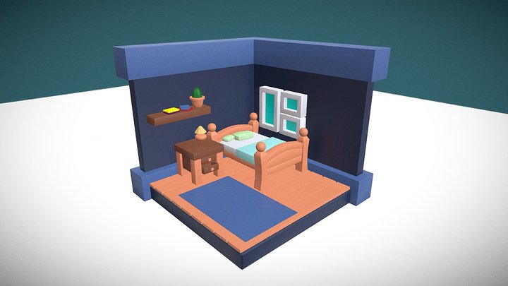 Small Bedroom 3D Model
