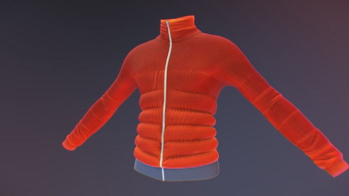 Red Down Jacket – Modelo 3D gratuito STL