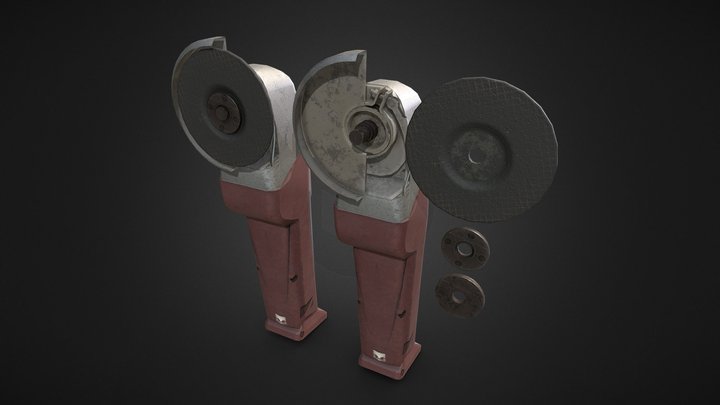 Angle Grinder 3D Model