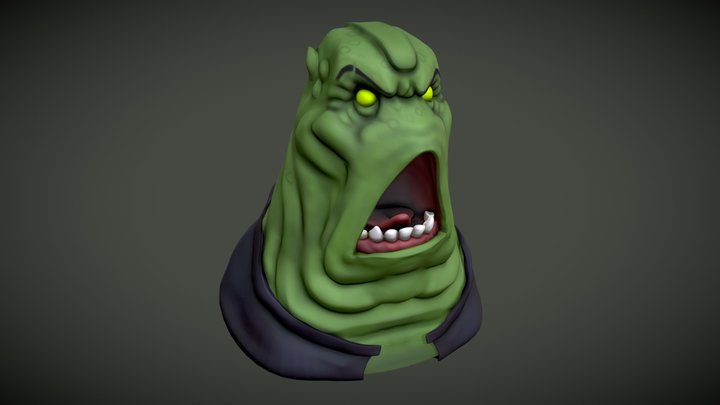 Alien Head 3D Model