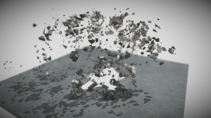 Bomb Crack_Ground_00 (Free) 3D Model