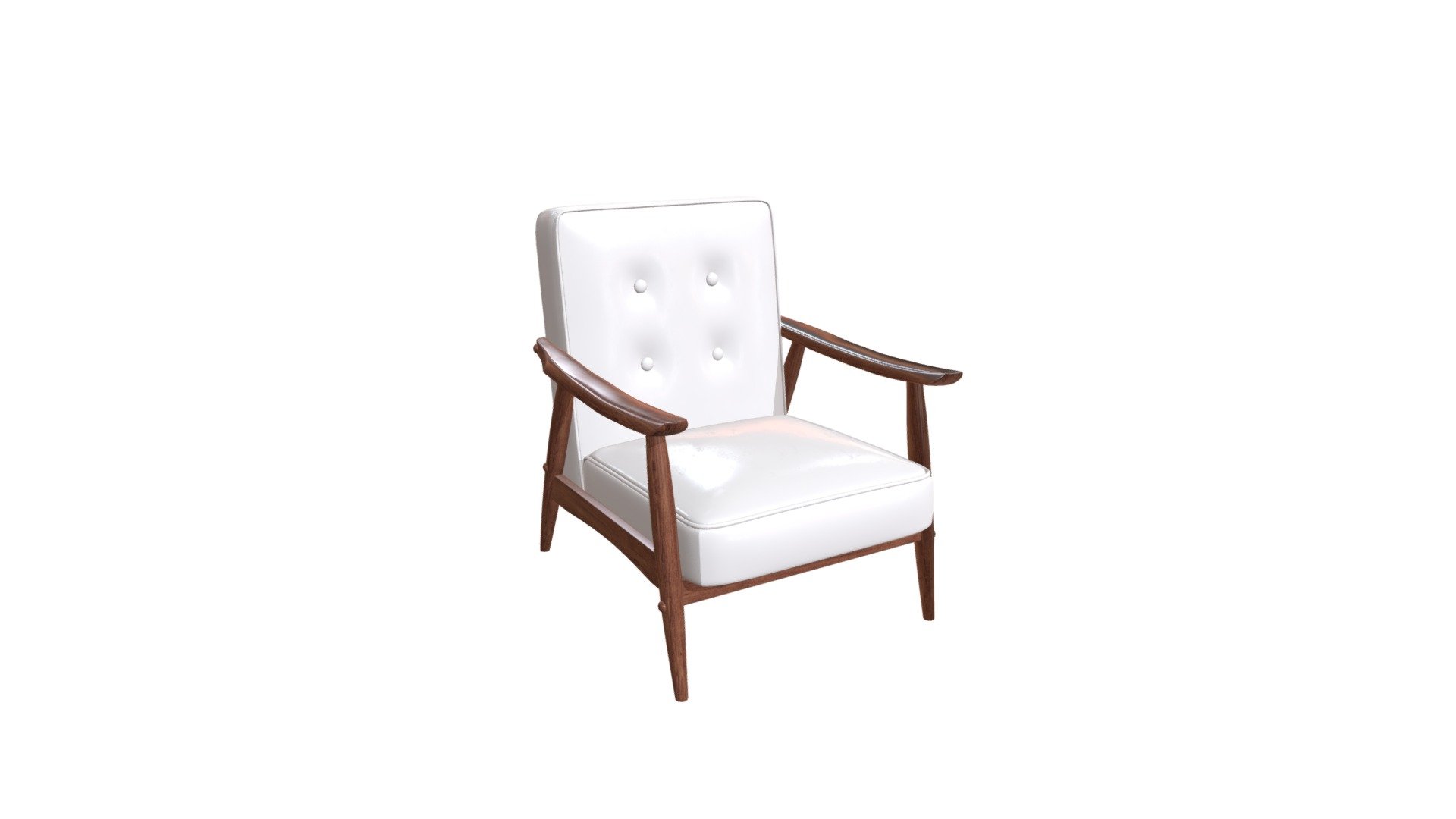 Rocky Arm Chair White - 100529