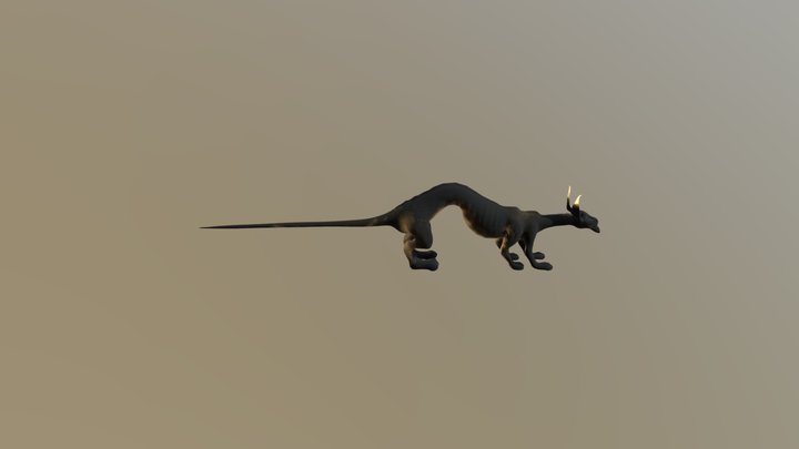 Mesh Con Uvs Abiertas Bicho 3D Model