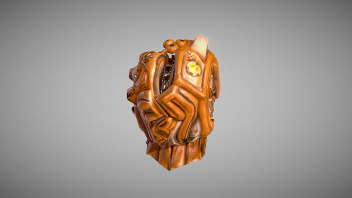 Grendel Verso - custom helmet 3D Model
