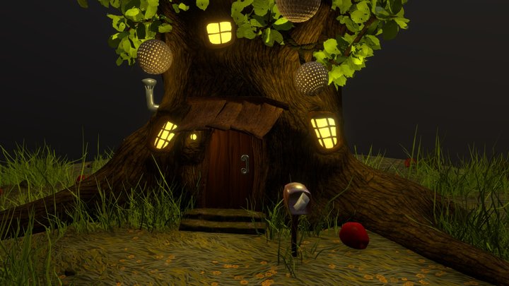Apple Treehouse 3D Model