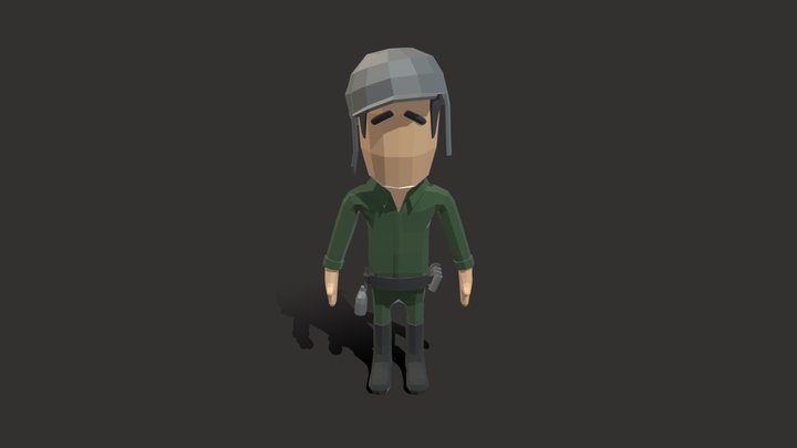 Soldier character 3D Model