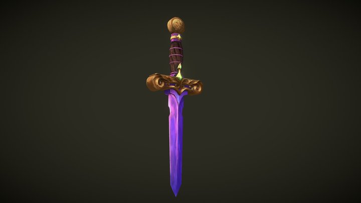 Epic Sword World Of Warcraft style 3D Model