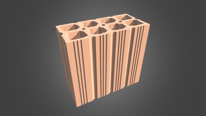 Tijolo 8 Furos2 3D Model