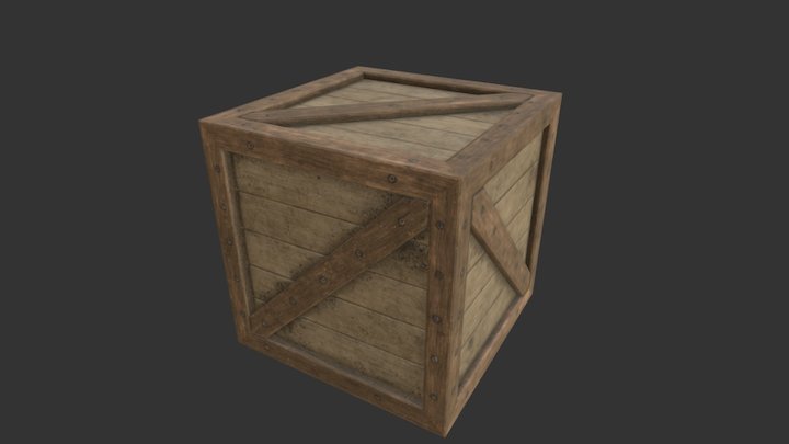 Сrate 3D Model