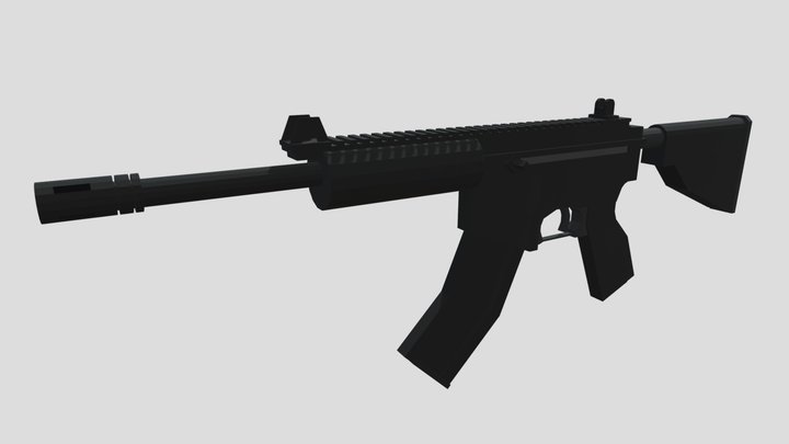 Low Poly Galil Model 3D Model