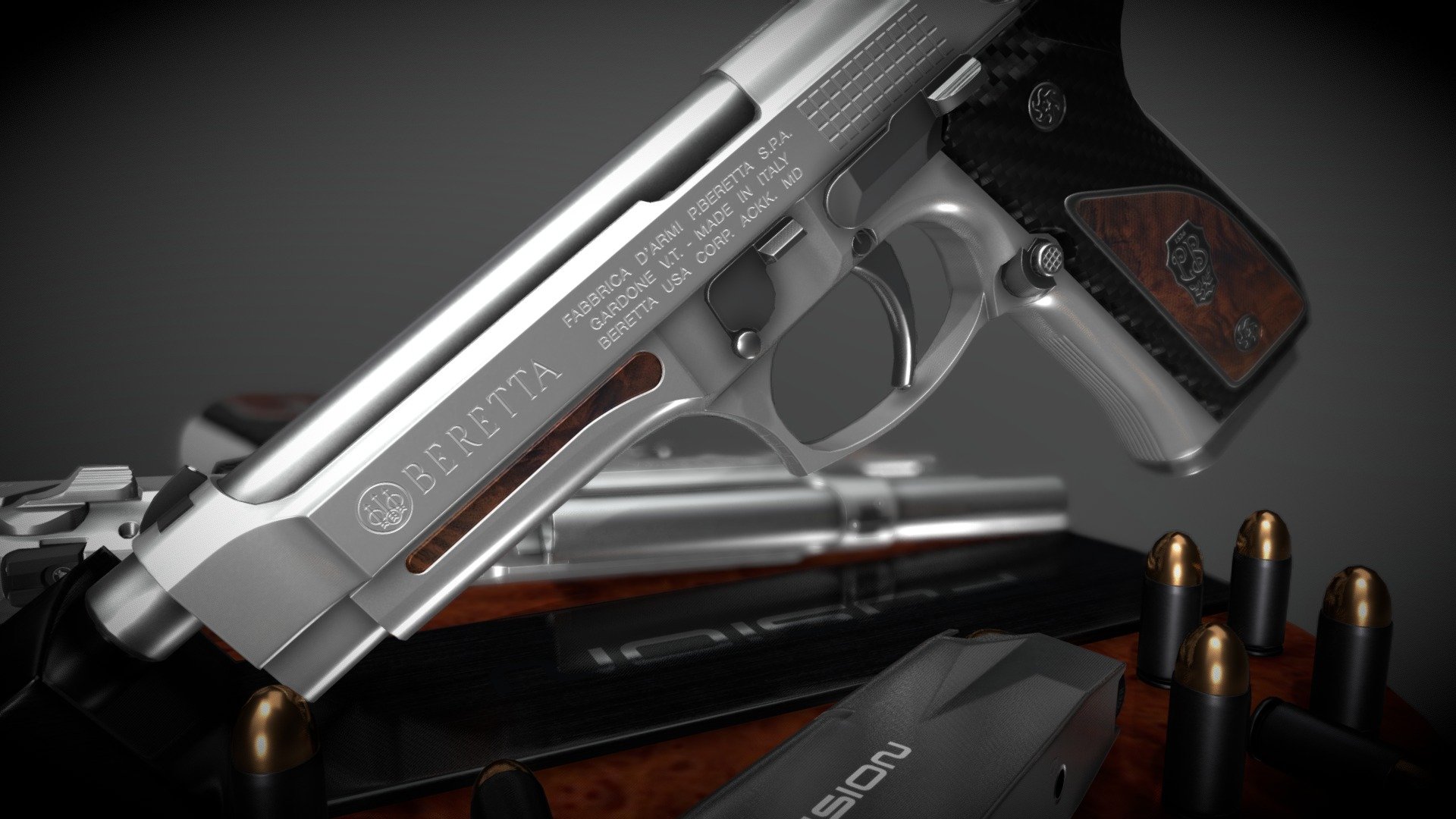 Beretta 92FS Fusion - 3D model by eNse7en [c5d2393] - Sketchfab