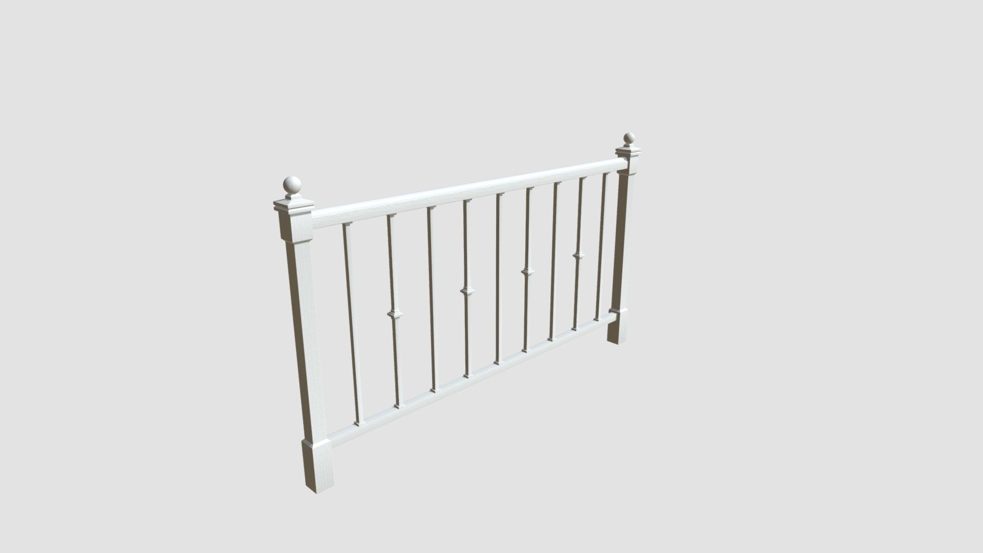 railing - Buy Royalty Free 3D model by Evermotion [c5d240d] - Sketchfab ...