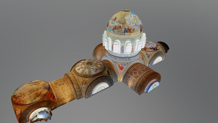 Eger Basilica dome 3D Model