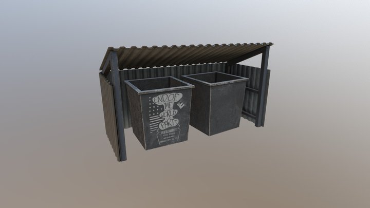 Rubbish Containers 3D Model