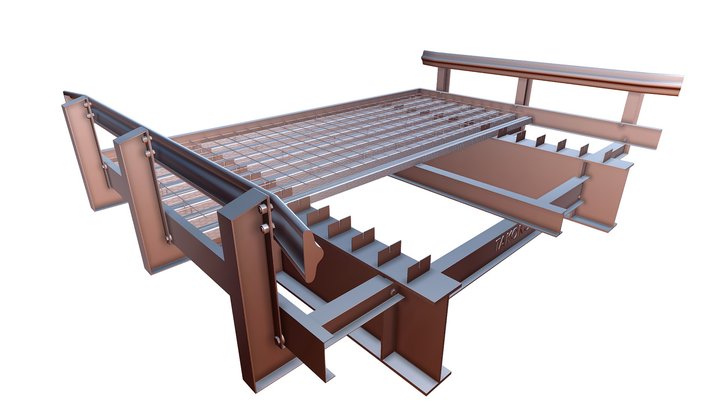 Ponte Steel Deck - Takono 3D Model