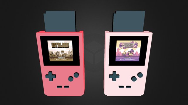 Game Boy Games 3D Model