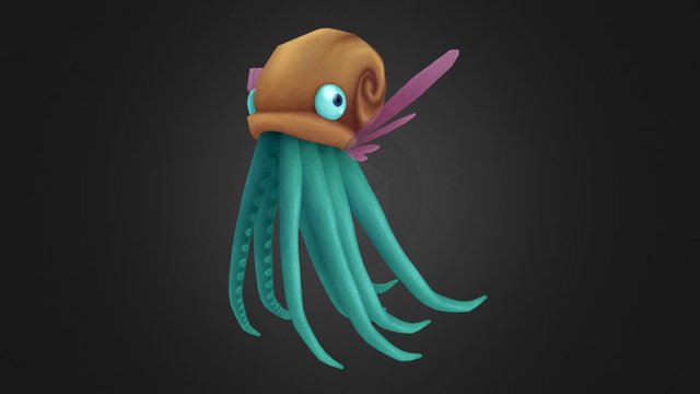 Fairy Squid 3D Model